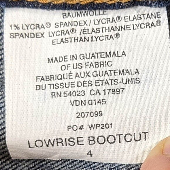 Gap Maternity Denim Jeans Low Rise Bootcut Elastic Waistband in Back Size 4 - Picture 9 of 10